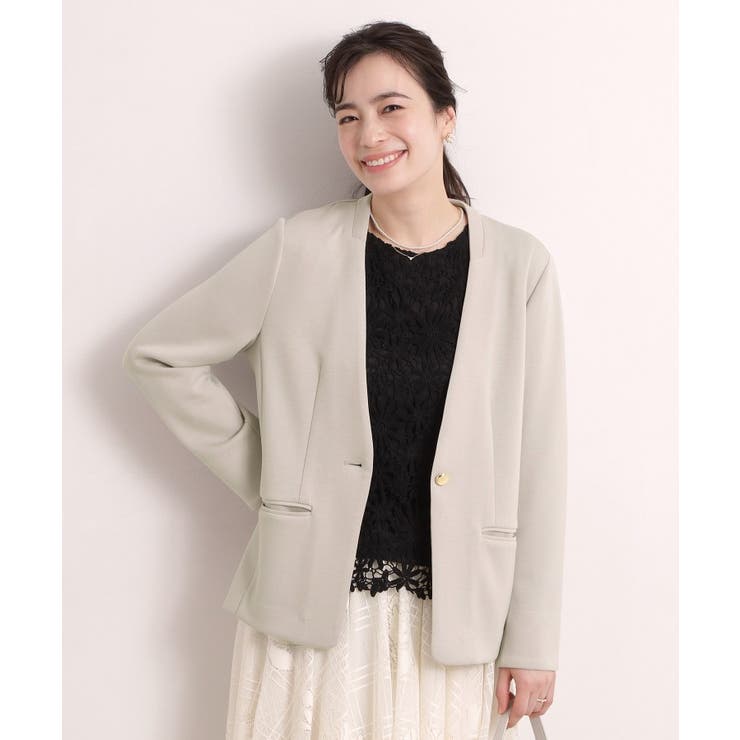 【入卒／洗濯機OK／セットアップ可】ダンボールノーカラージャケット | ITS'DEMO | 詳細画像10 