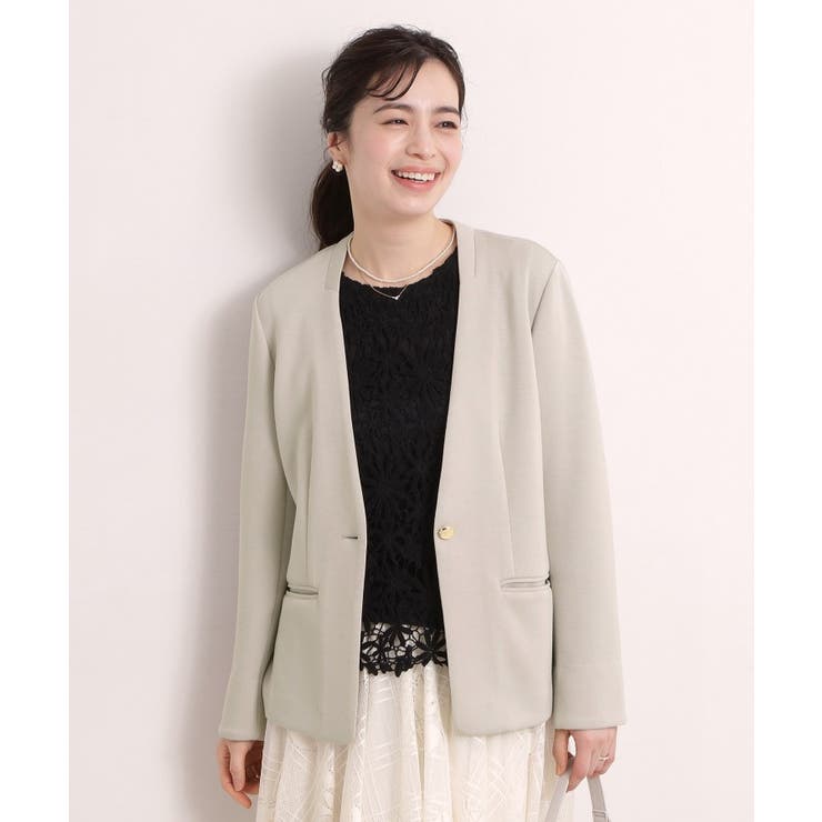 【入卒／洗濯機OK／セットアップ可】ダンボールノーカラージャケット | ITS'DEMO | 詳細画像11 