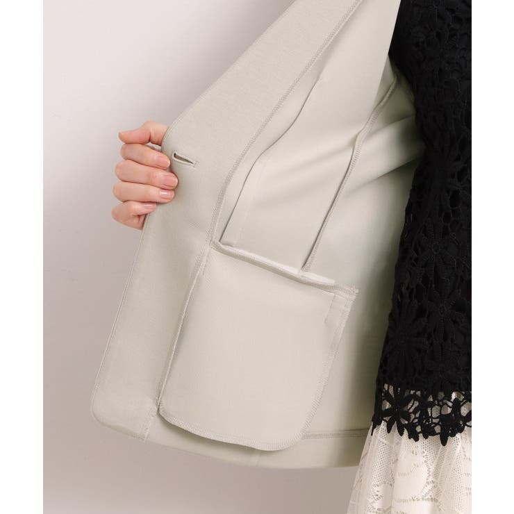 【入卒／洗濯機OK／セットアップ可】ダンボールノーカラージャケット | ITS'DEMO | 詳細画像14 