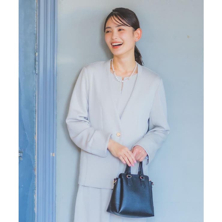 【入卒／洗濯機OK／セットアップ可】ダンボールノーカラージャケット | ITS'DEMO | 詳細画像1 