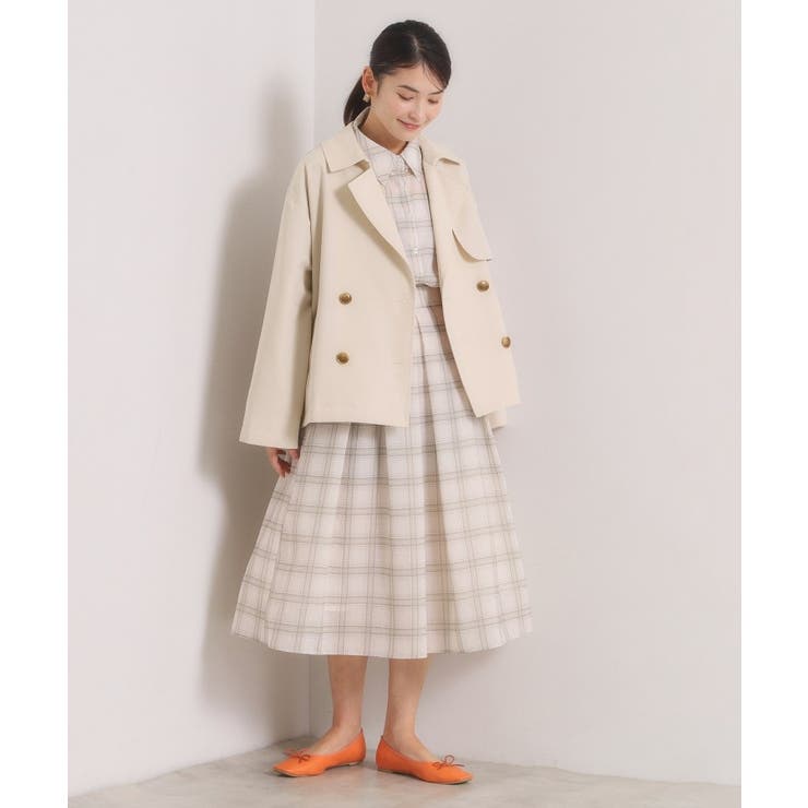 【撥水／花粉防止／手洗い可】ショートトレンチコート | ITS'DEMO | 詳細画像6 