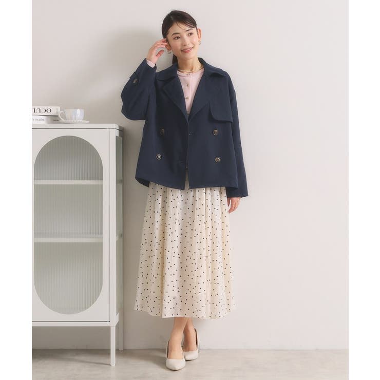 【撥水／花粉防止／手洗い可】ショートトレンチコート | ITS'DEMO | 詳細画像15 