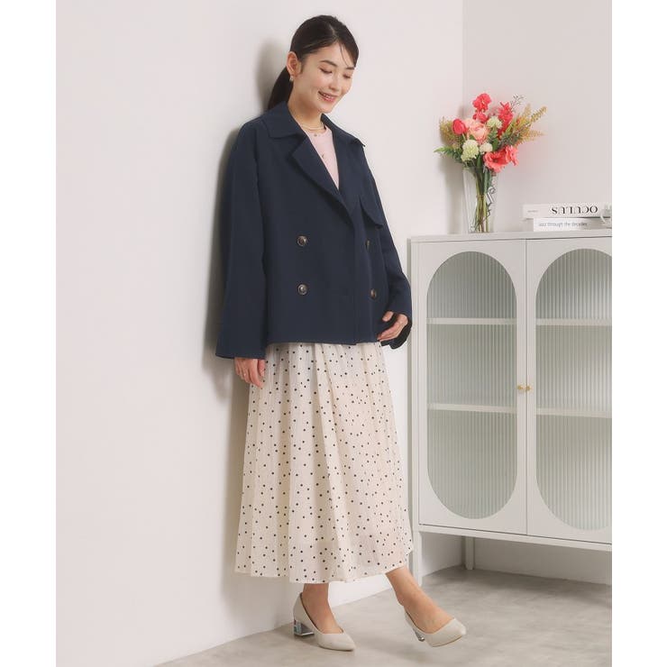 【撥水／花粉防止／手洗い可】ショートトレンチコート | ITS'DEMO | 詳細画像16 