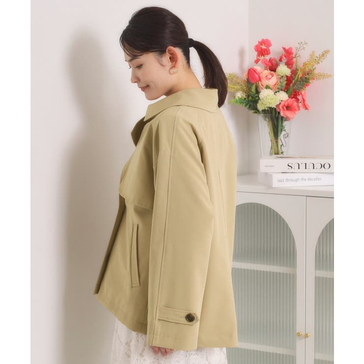 【撥水／花粉防止／手洗い可】ショートトレンチコート | ITS'DEMO | 詳細画像20 