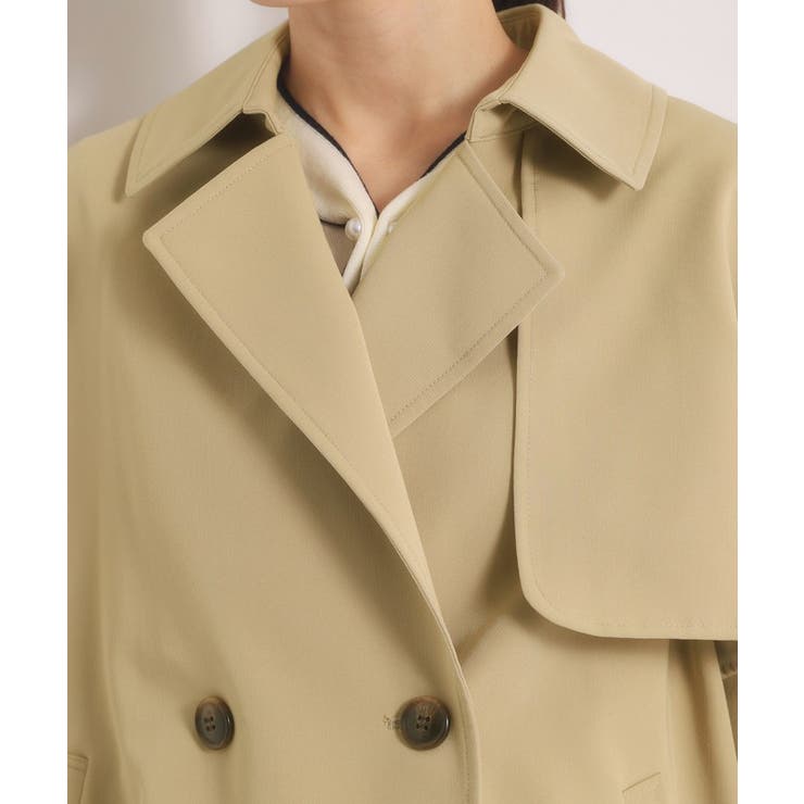 【撥水／花粉防止／手洗い可】ショートトレンチコート | ITS'DEMO | 詳細画像22 