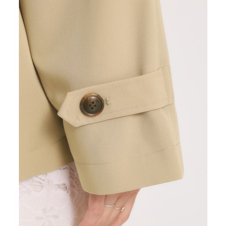 【撥水／花粉防止／手洗い可】ショートトレンチコート | ITS'DEMO | 詳細画像24 