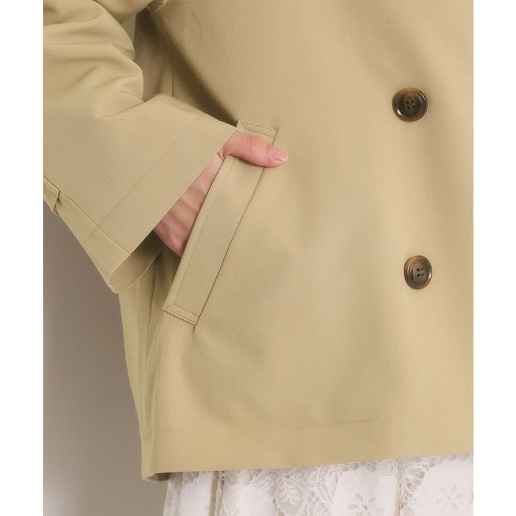 【撥水／花粉防止／手洗い可】ショートトレンチコート | ITS'DEMO | 詳細画像25 