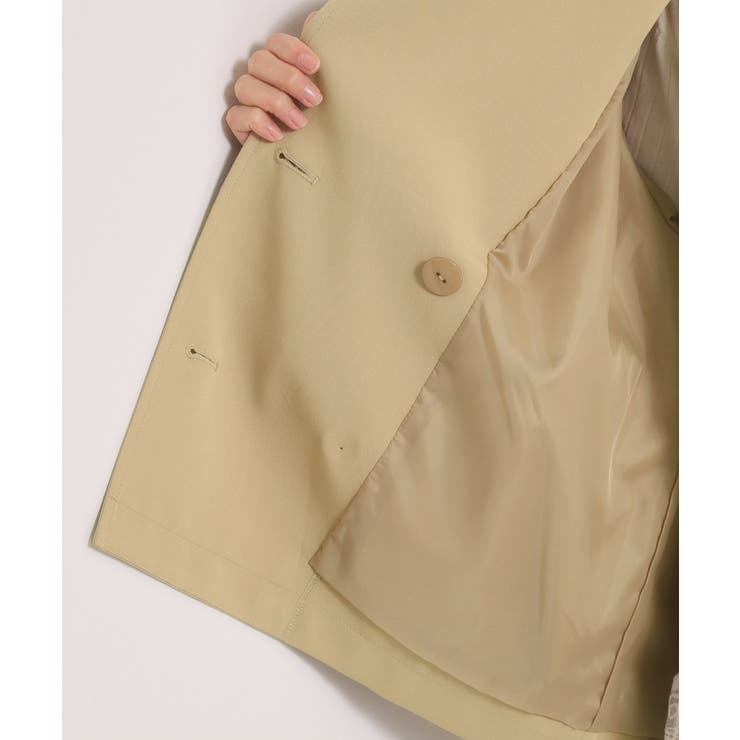 【撥水／花粉防止／手洗い可】ショートトレンチコート | ITS'DEMO | 詳細画像26 