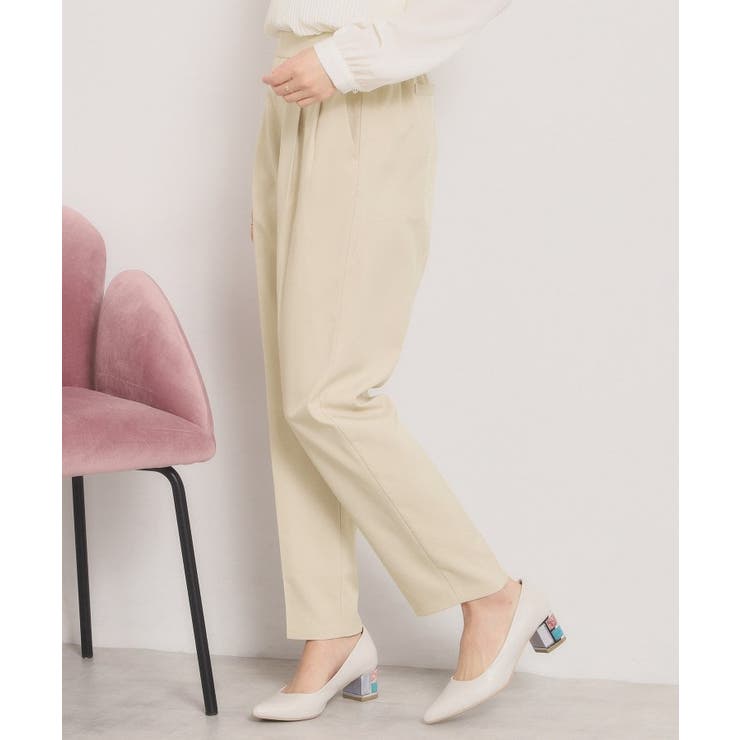 【洗濯機OK／イージーケア】ツイルストレッチテーパードパンツ | ITS'DEMO | 詳細画像9 