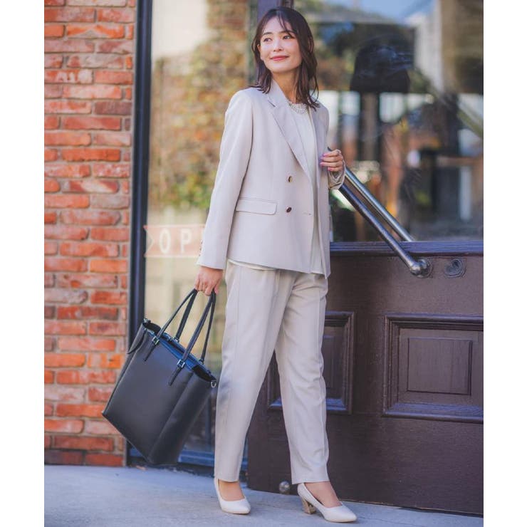 【洗濯機OK／イージーケア】ツイルストレッチテーパードパンツ | ITS'DEMO | 詳細画像4 