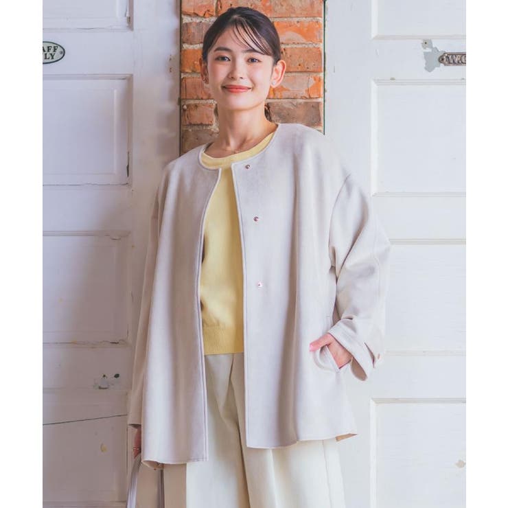 カットスエードコート | ITS'DEMO | 詳細画像1 