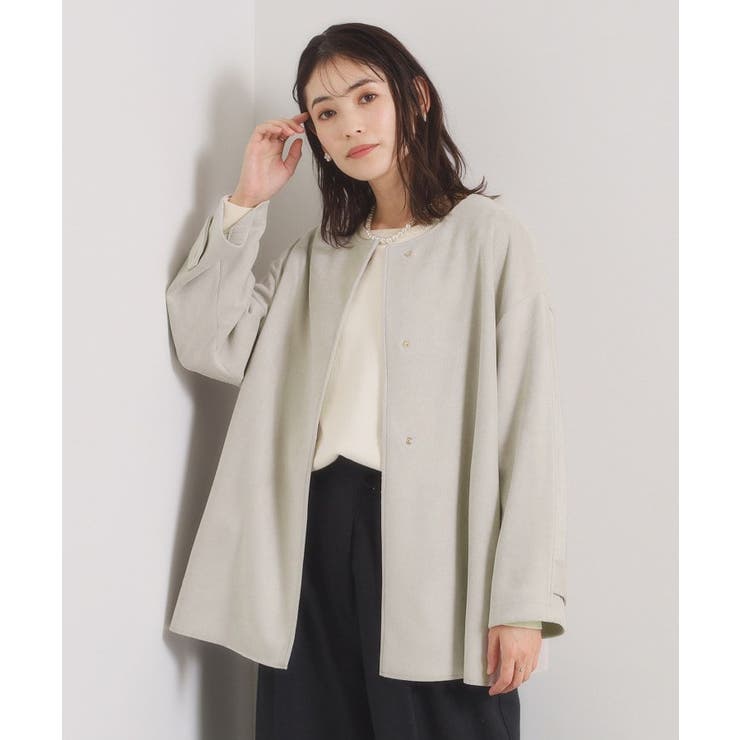 ライトグレー(011) | カットスエードコート | ITS'DEMO