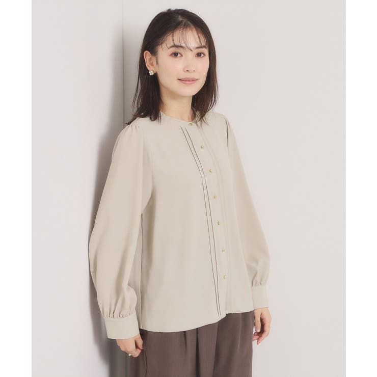 【入卒／手洗い可】フロントピンタックブラウス | ITS'DEMO | 詳細画像9 