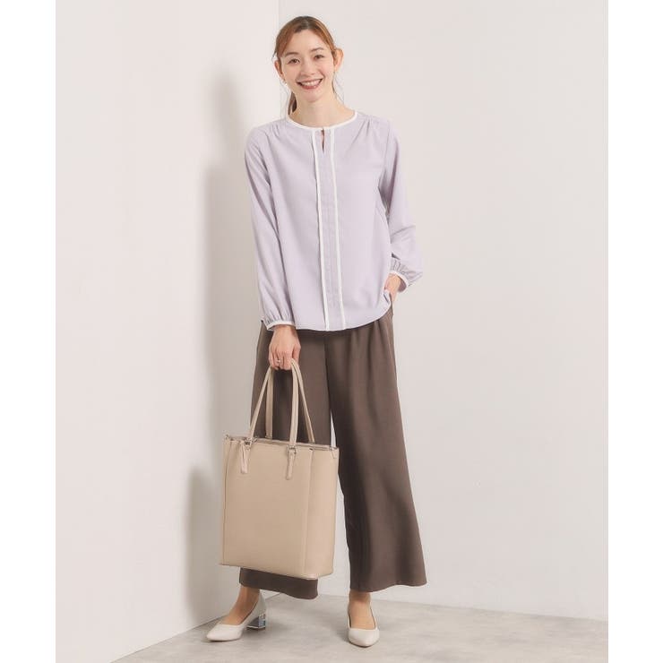 【入卒／手洗い可】配色ブラウス | ITS'DEMO | 詳細画像7 