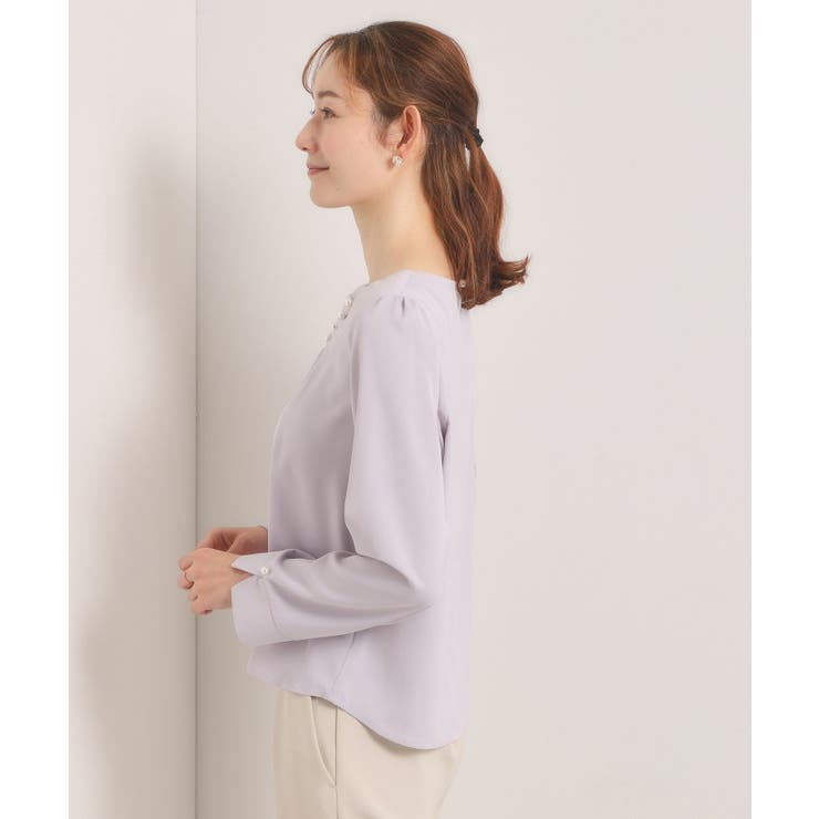 【入卒／手洗い可】ドレープブラウス | ITS'DEMO | 詳細画像14 