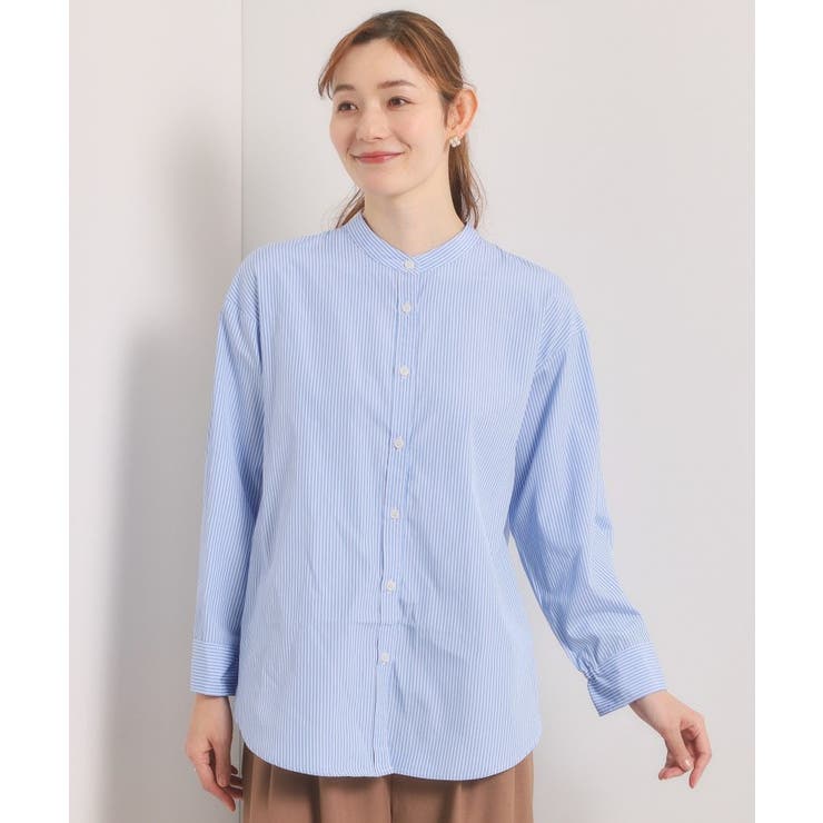 【手洗い可】2wayストライプブラウス | ITS'DEMO | 詳細画像13 