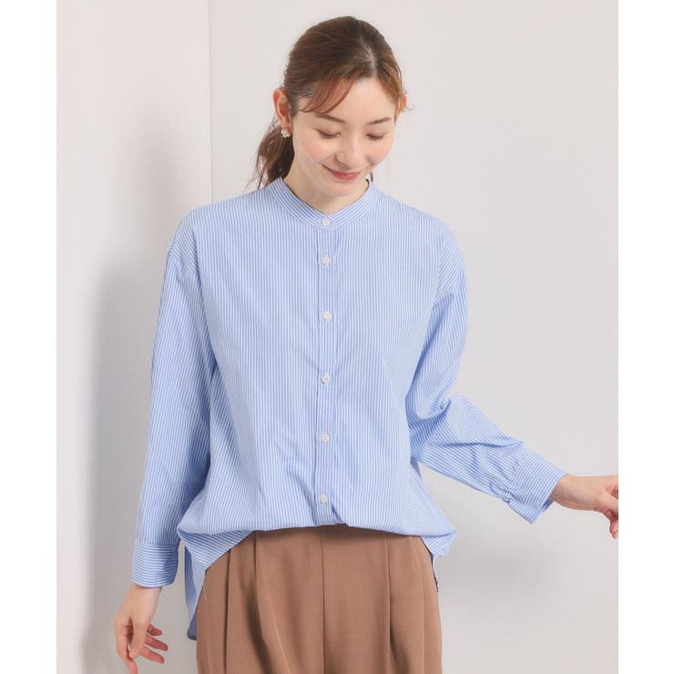 【手洗い可】2wayストライプブラウス | ITS'DEMO | 詳細画像20 