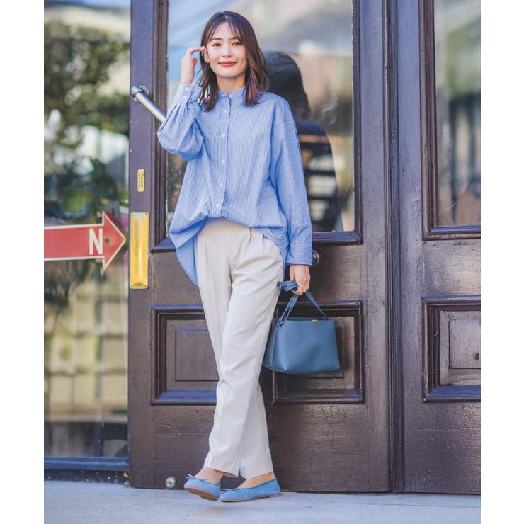 【手洗い可】2wayストライプブラウス | ITS'DEMO | 詳細画像22 