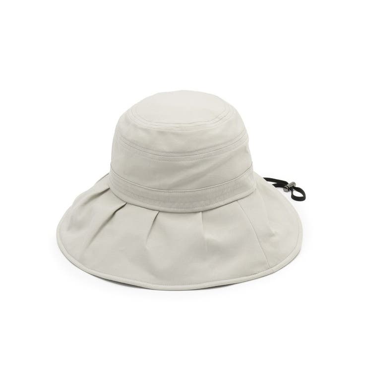 ライトグレー(011) | 【冷感／UV／抗菌】遮光クールギャザーハット | ITS'DEMO