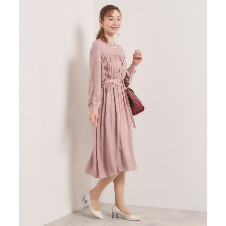 【入卒／手洗い可】サテンベルト付きワンピース | ITS'DEMO | 詳細画像10 