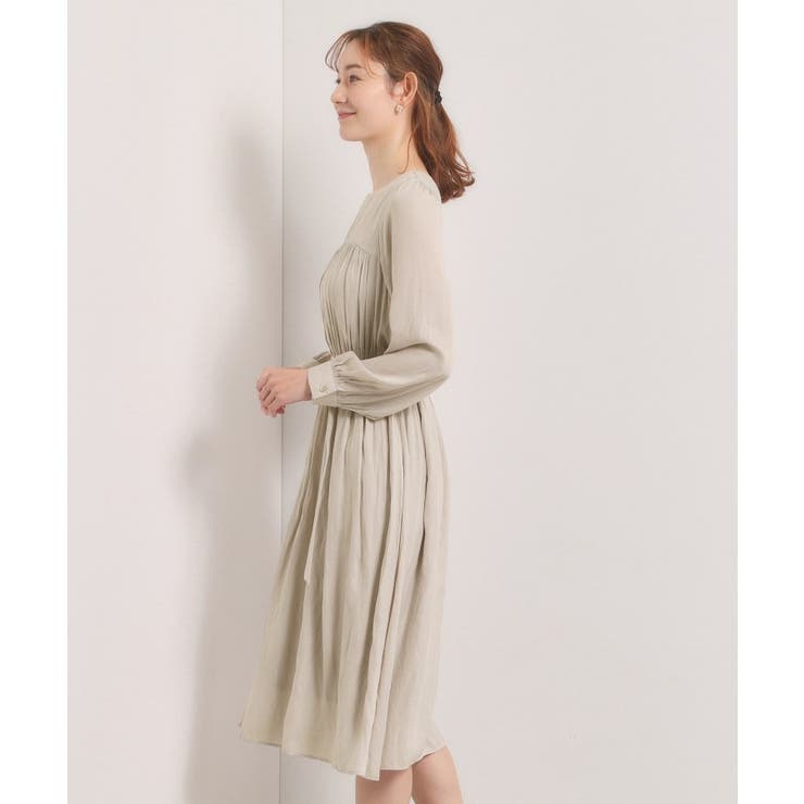 【入卒／手洗い可】サテンベルト付きワンピース | ITS'DEMO | 詳細画像14 