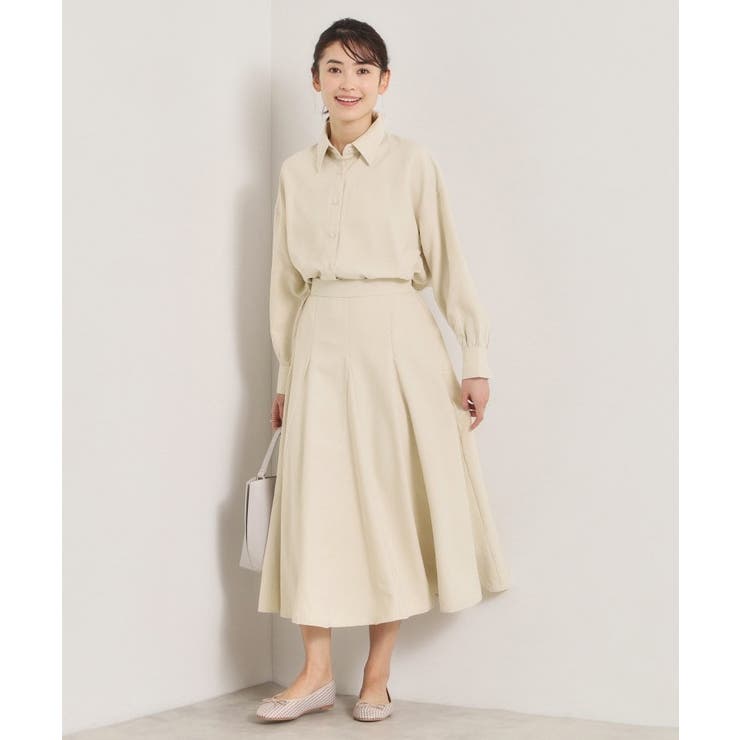 【手洗い可／セットアップ可】サテンピーチシャツ | ITS'DEMO | 詳細画像6 