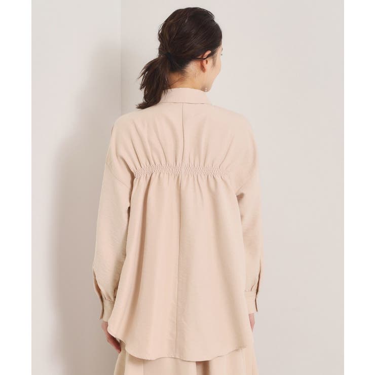 【手洗い可／セットアップ可】サテンピーチシャツ | ITS'DEMO | 詳細画像18 