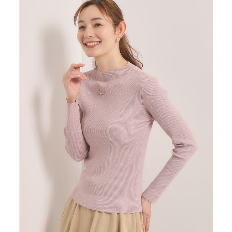 ピンク(071) | 【手洗い可】ラメリブニット | ITS'DEMO