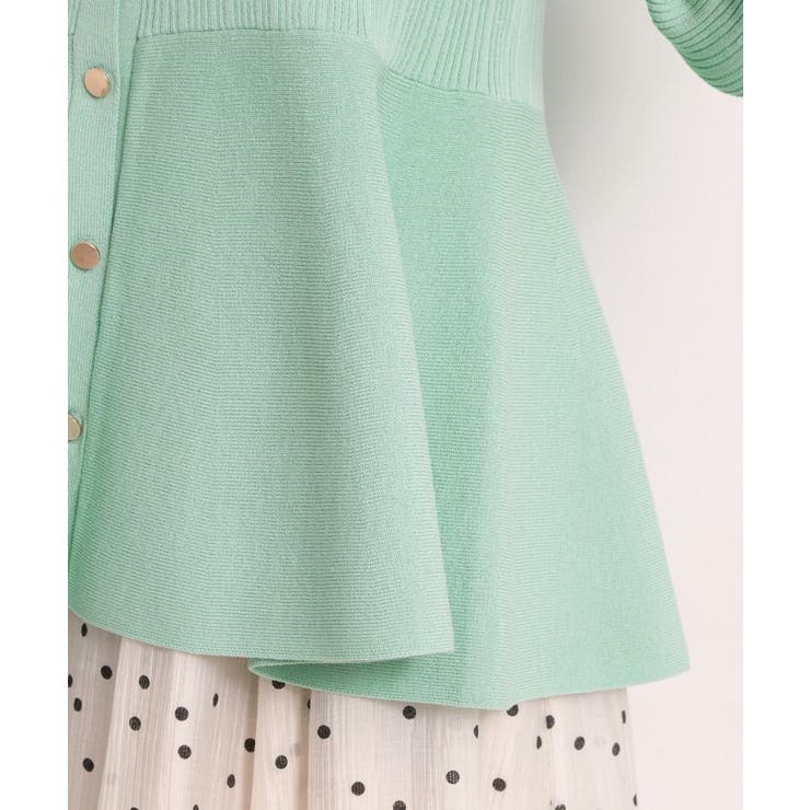 前開きペプラムニット | ITS'DEMO | 詳細画像18 