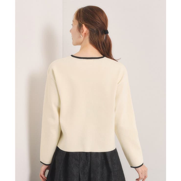 【入卒／手洗い可】配色ニットカーディガン | ITS'DEMO | 詳細画像15 