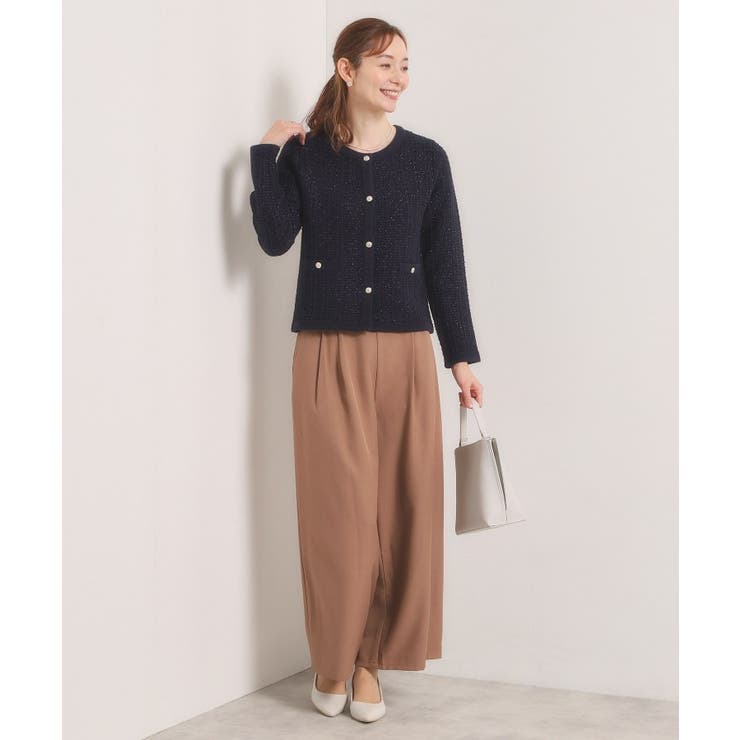 【入卒/手洗い可】ラメツイードニットジャケット | ITS'DEMO | 詳細画像14 