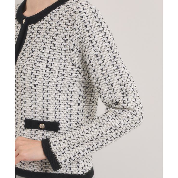 【入卒/手洗い可】ラメツイードニットジャケット | ITS'DEMO | 詳細画像25 