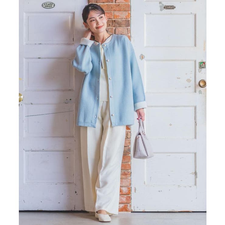 【手洗い可】Wフェイスニットコーディガン | ITS'DEMO | 詳細画像2 