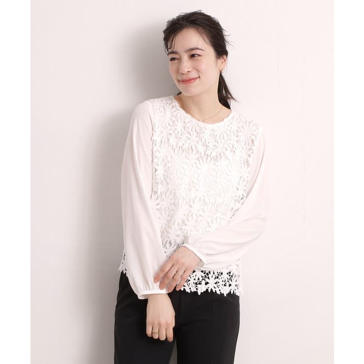 フロントレースブラウス | ITS'DEMO | 詳細画像1 