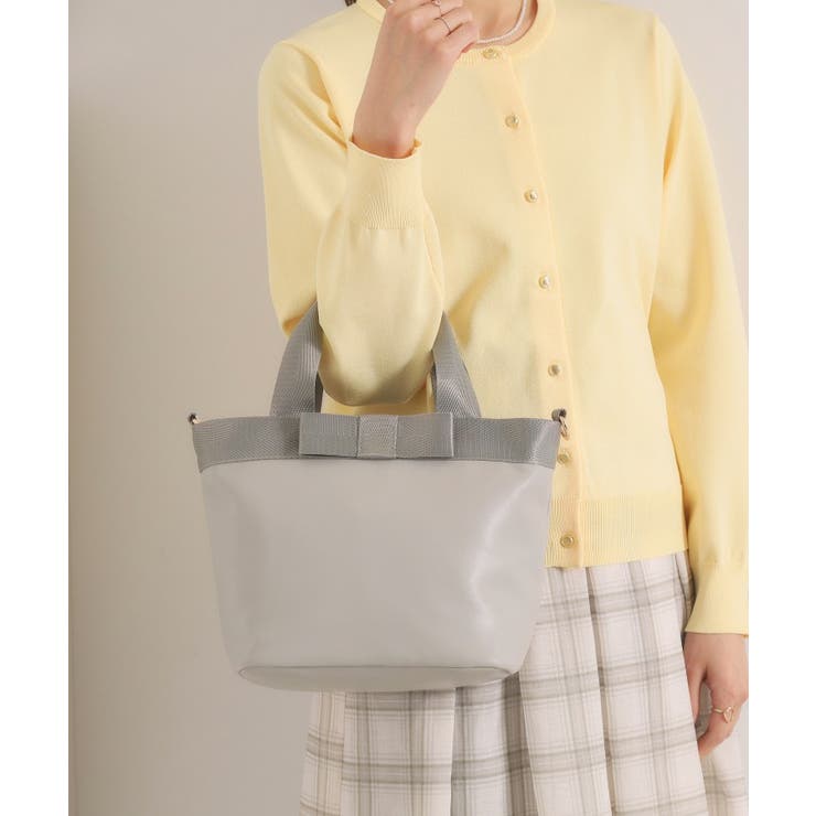 ライトグレー(011) | リボンモチーフ2WAYトート | ITS'DEMO