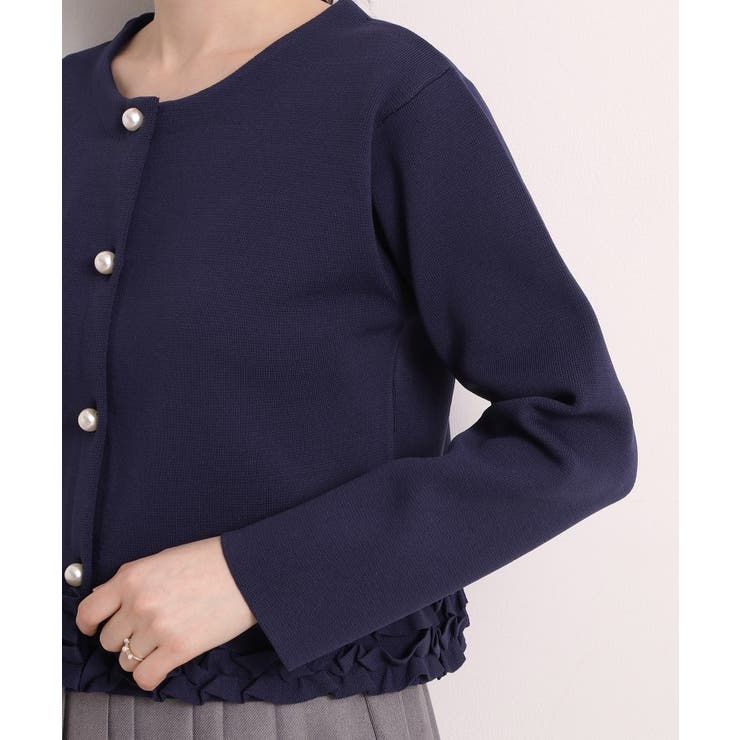 裾フリルニットカーディガン | ITS'DEMO | 詳細画像17 