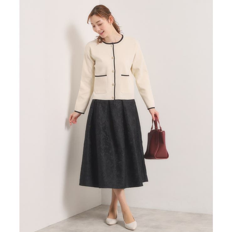 【入卒／手洗い可】ジャカードタックスカート | ITS'DEMO | 詳細画像6 