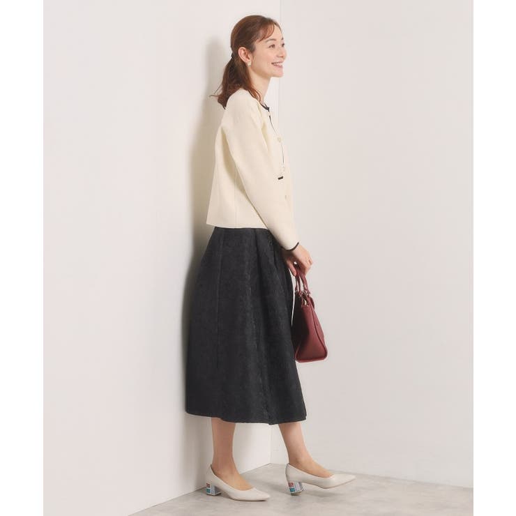 【入卒／手洗い可】ジャカードタックスカート | ITS'DEMO | 詳細画像7 