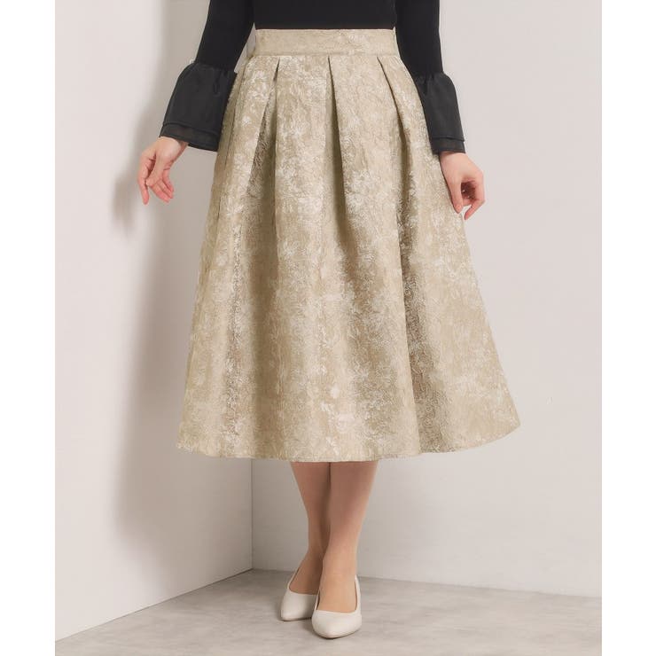 【入卒／手洗い可】ジャカードタックスカート | ITS'DEMO | 詳細画像13 