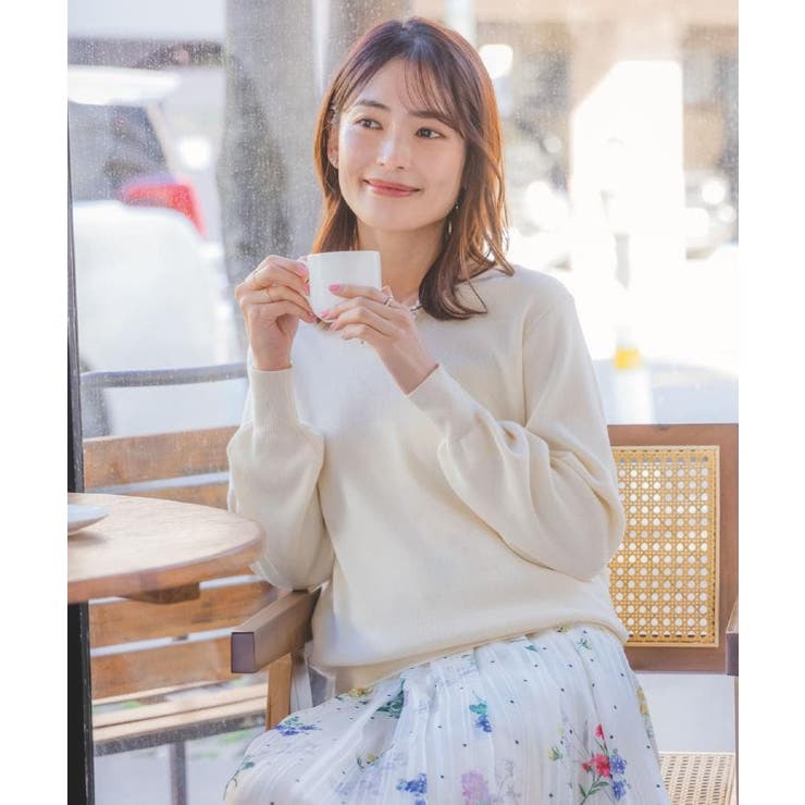 【洗濯機OK】花粉防止Vネックニット | ITS'DEMO | 詳細画像1 