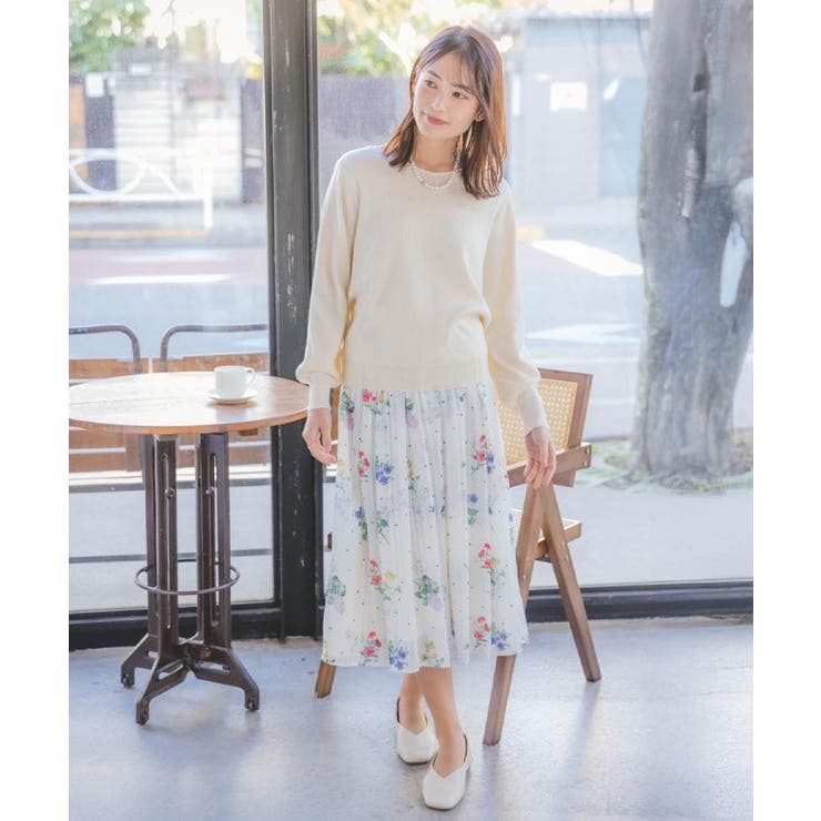 【洗濯機OK】花粉防止Vネックニット | ITS'DEMO | 詳細画像4 