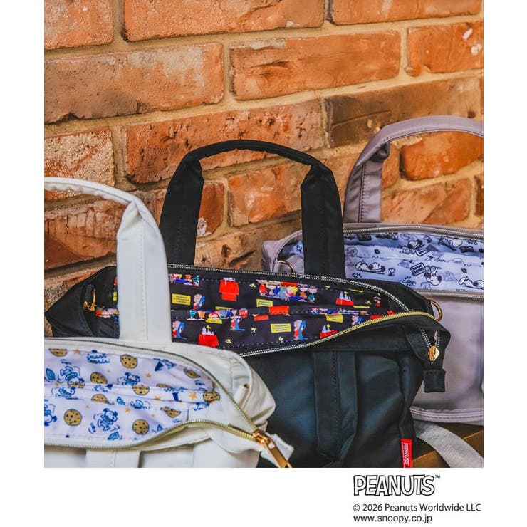 ＜PEANUTS＞裏地総柄2WAYトート | ITS'DEMO | 詳細画像2 