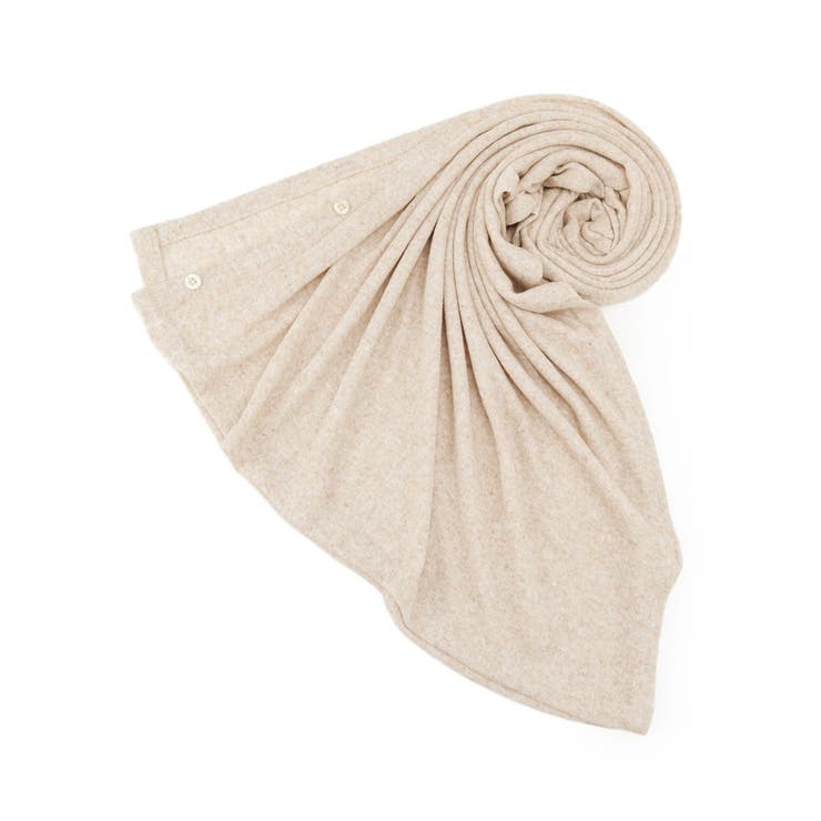 ベージュ(052) | 【手洗い可】メランジニット3WAYストール | ITS'DEMO