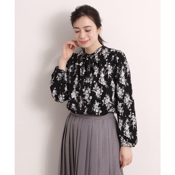 花柄ボウタイブラウス | ITS'DEMO | 詳細画像5 