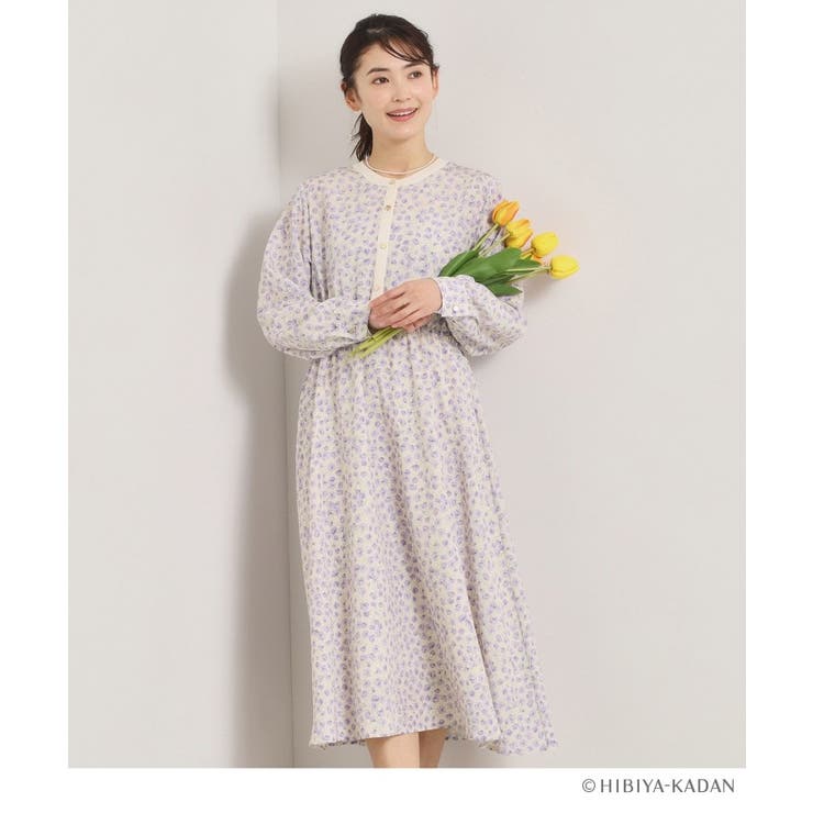 アイボリー(104) | 【ITS’DEMO × HIBIYA－KADAN】楊柳ワンピース | ITS'DEMO