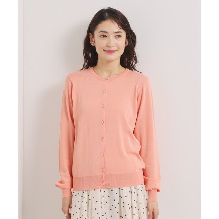 【UVカット／毛玉防止／手洗い可】クルーネックニットカーディガン | ITS'DEMO | 詳細画像28 