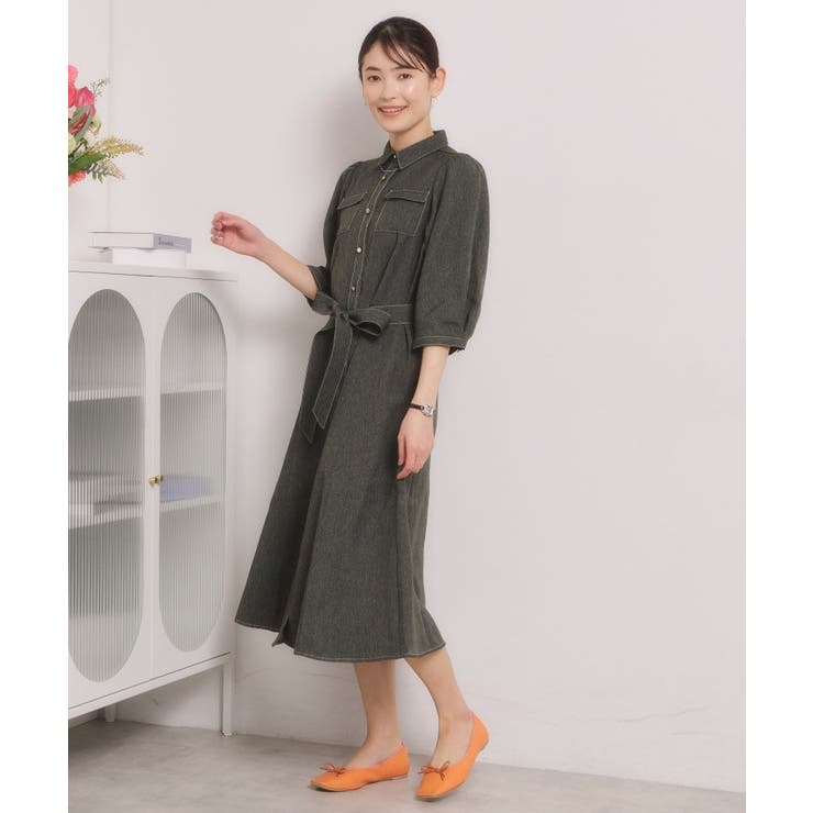 【洗濯機OK】デニム風ワンピース | ITS'DEMO | 詳細画像4 