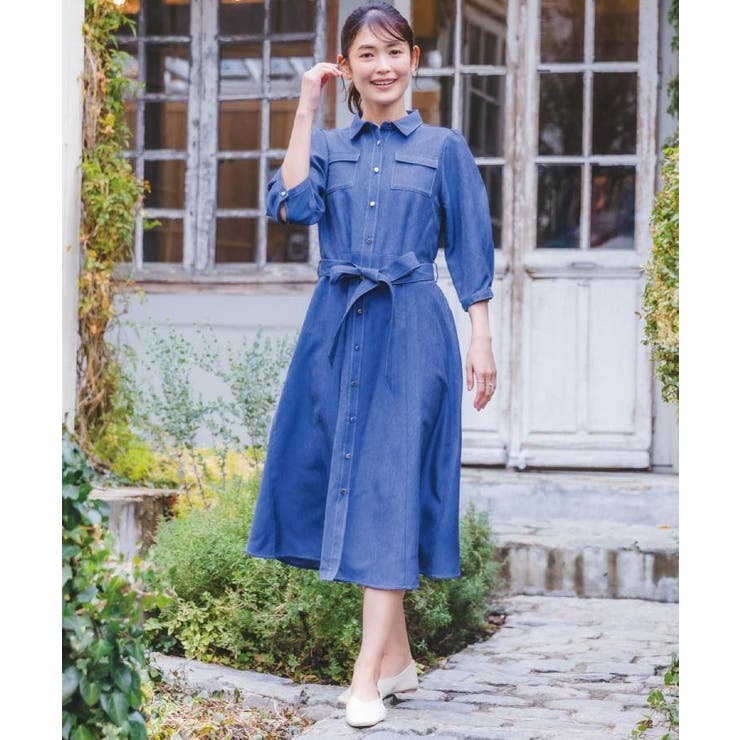 【洗濯機OK】デニム風ワンピース | ITS'DEMO | 詳細画像2 