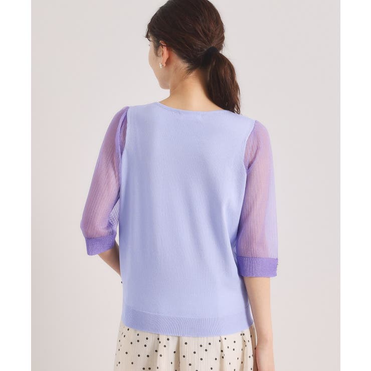 【手洗い可】袖シアーニット | ITS'DEMO | 詳細画像27 