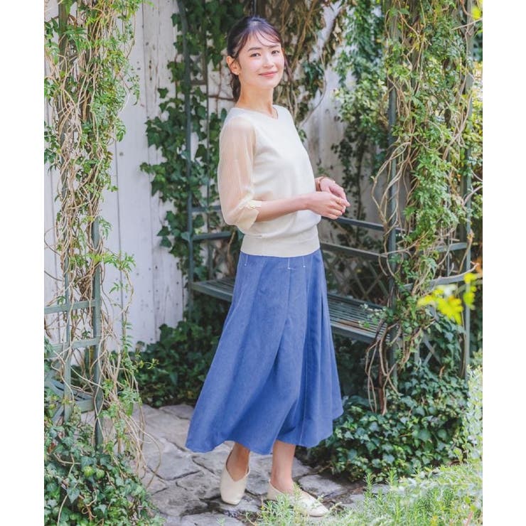 【手洗い可】袖シアーニット | ITS'DEMO | 詳細画像3 